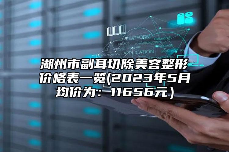 湖州市副耳切除美容整形价格表一览(2023年5月均价为：11656元）